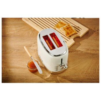 SILVERCREST® Doppelschlitz-Toaster Edelstahl »STR 980 C3« (creme 1973) - B-Ware neuwertig