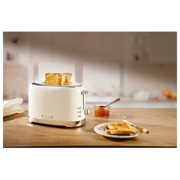 SILVERCREST® Doppelschlitz-Toaster Edelstahl »STR 980 C3« (creme 1973) - B-Ware neuwertig