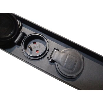 LIVARNO home Outdoor-Steckdosensäule, 2-fach mit Zeitschaltuhr - B-Ware neuwertig