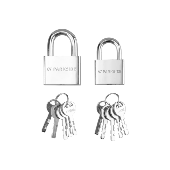 PARKSIDE® Kabel / Schlösser (Vorhängeschloss 2er Set) - B-Ware neuwertig