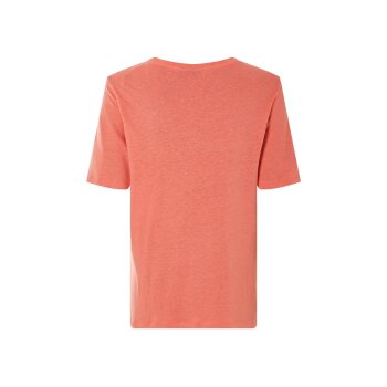 esmara® Damen Leinenshirt, leger geschnitten (koralle, XS(32/34)) - B-Ware neuwertig