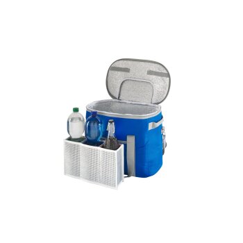 CRIVIT Kühltasche/Bierkasten-Kühltasche, mit 2-Wege-Reißverschluss (Kühltasche blau) - B-Ware neuwertig