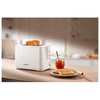 SILVERCREST® Doppelschlitz-Toaster Kunststoff »STK 870 D1« (Weiß) - B-Ware neuwertig