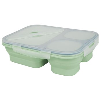 SILVERCREST® Faltbare Frischhaltedosen / Lunchbox, aus hitzebeständigem Silikon (Lunchbox) - B-Ware sehr gut