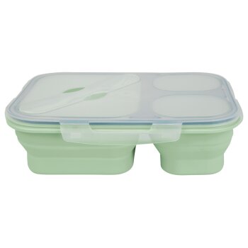 SILVERCREST® Faltbare Frischhaltedosen / Lunchbox, aus hitzebeständigem Silikon (Lunchbox) - B-Ware sehr gut