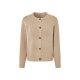 esmara® Damen Grobstrick-Cardigan mit Wollanteil (Beige, L (44/46)) - B-Ware neuwertig