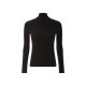 esmara® Damen Rollkragenshirt, in modischer Ripp-Qualität (Schwarz, L(44/46)) - B-Ware neuwertig
