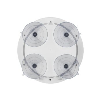 AURIOL® Funk-Badezimmeruhr, mit 4 rückseitigen Saugnäpfen (Weiß) - B-Ware sehr gut