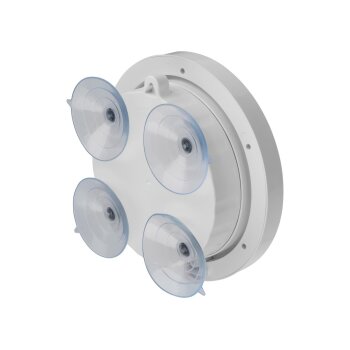 AURIOL® Funk-Badezimmeruhr, mit 4 rückseitigen Saugnäpfen (Weiß) - B-Ware sehr gut