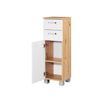 LIVARNO home Seitenschrank »Palermo«, weiß/Korpus Eiche-Artisan - B-Ware Transportschaden