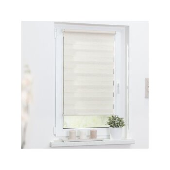 Lichtblick Duo Rollo Klemmfix, ohne Bohren, ab 45 x 150 cm (Natur, 60x220 cm) - B-Ware neuwertig