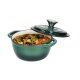 SILVERCREST® Premium-Gusseisentopf, mit Drop-System 16 cm / 1,3 Liter (Grün) - B-Ware neuwertig