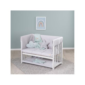 roba 3-in-1 Stubenbett »Babysitter«, inklusive Schlafsack »Sternenzauber«, weiß - B-Ware sehr gut