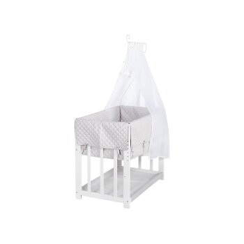 roba 3-in-1 Stubenbett »Babysitter«, inklusive Schlafsack »Sternenzauber«, weiß - B-Ware sehr gut