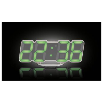 AURIOL® LED - Wand- und Tischuhr, mit Infrarot - Fernbedienung - B-Ware gut