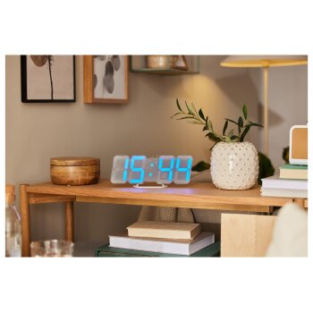 AURIOL® LED - Wand- und Tischuhr, mit Infrarot - Fernbedienung - B-Ware gut