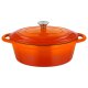 SILVERCREST® Bräter Gusseisen 29 cm / 4,8 Liter (Orange) - B-Ware neuwertig