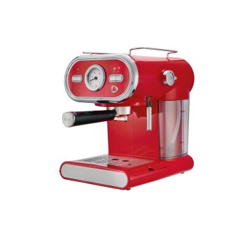 SILVERCREST® Espressomaschine Chrom Retro 1973 rot SEMC 1100 A1 (rot 1973) - B-Ware gut