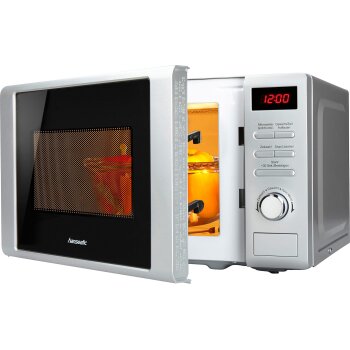 Hanseatic Mikrowelle 619166, 700 Watt, 20 L, Silber -...