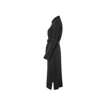 esmara® Damen Blusenkleid, mit Seitenschlitzen (Schwarz, 38) - B-Ware neuwertig