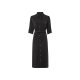 esmara® Damen Blusenkleid, mit Seitenschlitzen (Schwarz, 38) - B-Ware neuwertig