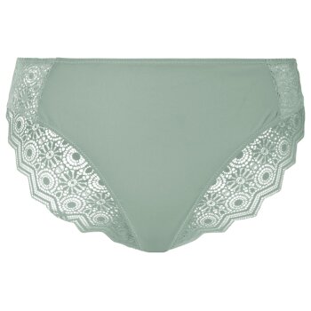 esmara® Damen Slips mit Spitze, 2 Stück (Grün, M(40/42)) - B-Ware neuwertig