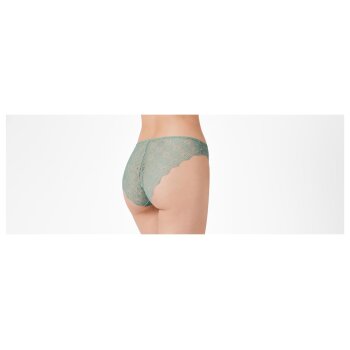 esmara® Damen Slips mit Spitze, 2 Stück (Grün, M(40/42)) - B-Ware neuwertig
