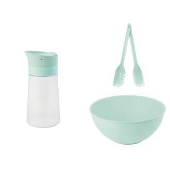 LIVARNO home Dressing-Shaker / Salatschüssel-Set -...