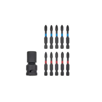 PARKSIDE® Schlagnuss-Satz / Schlagschrauber-Adapter mit Torsions-Bits / Kraft-Kugelgelenk-Satz (Schlagschrauber-Adapter) - B-Ware neuwertig