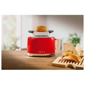SILVERCREST® Doppelschlitz-Toaster Edelstahl »STR 980 C3« (rot 1973) - B-Ware neuwertig