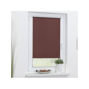 Lichtblick Thermo-Rollo Klemmfix, ohne Bohren, ab 45 x 150 cm (Braun, 60x220 cm) - B-Ware neuwertig