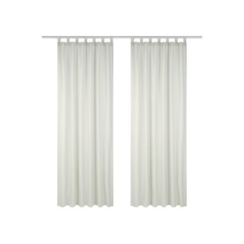 LIVARNO home Vorhangschal-Set, 2 Stück, 135 x 240 cm (Beige) - B-Ware sehr gut