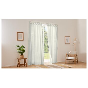 LIVARNO home Vorhangschal-Set, 2 Stück, 135 x 240 cm (Beige) - B-Ware sehr gut