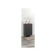 LIVARNO home Bad-Seitenschrank, in Wellenoptik, anthrazit - B-Ware sehr gut