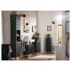 LIVARNO home Bad-Seitenschrank, in Wellenoptik, anthrazit - B-Ware sehr gut