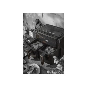 SILVERCREST® Doppelzonen-Heißluftfritteuse »SHLFD 2600 B1« - B-Ware sehr gut