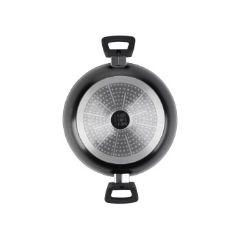 SILVERCREST® Aluguss-Servierpfanne, mit Glasdeckel 28 cm mit Deckel - B-Ware