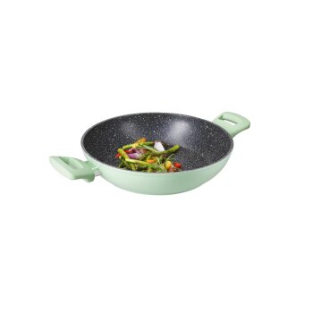 SILVERCREST® Aluguss-Servierpfanne, mit Glasdeckel 28 cm mit Deckel - B-Ware