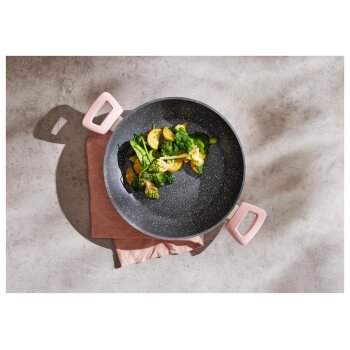 SILVERCREST® Aluguss-Servierpfanne, mit Glasdeckel 28 cm mit Deckel - B-Ware