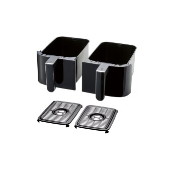 SILVERCREST® Doppelzonen-Heißluftfritteuse »SHLFD 2600 B1« - B-Ware neuwertig