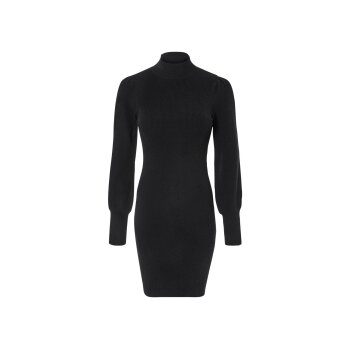 esmara® Damen Strickkleid, mit langen Puffärmeln (Schwarz, M(40/42)) - B-Ware sehr gut