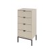 LIVARNO home Kommode, mit Lamellenoptik, sandbeige - B-Ware neuwertig