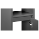 LIVARNO home Badezimmer-Hochschrank Oslo, anthrazit - B-Ware neuwertig
