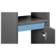 LIVARNO home Badezimmer-Hochschrank Oslo, anthrazit - B-Ware neuwertig