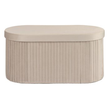LIVARNO® Sitzbank aus weichem Samt (Beige) - B-Ware sehr gut