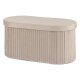 LIVARNO® Sitzbank aus weichem Samt (Beige) - B-Ware sehr gut