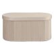 LIVARNO® Sitzbank aus weichem Samt (Beige) - B-Ware sehr gut