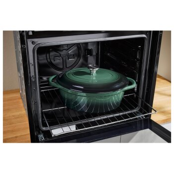 SILVERCREST® Gusseisen-Bräter, 29 cm / 4.8 L, grün - B-Ware sehr gut