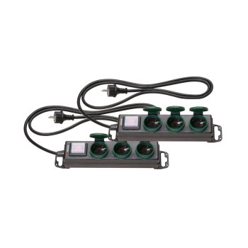 PARKSIDE® Steckdosenleiste, IP44, 2x 3er Steckleisten...
