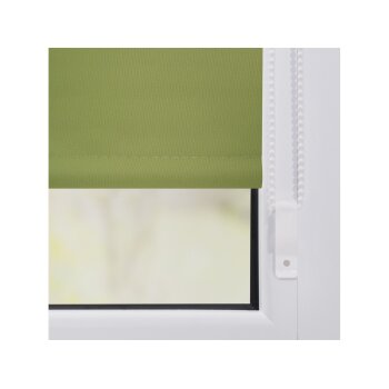 Lichtblick Thermo-Rollo Klemmfix, ohne Bohren, ab 45 x 150 cm (Grün, 85x150 cm) - B-Ware neuwertig